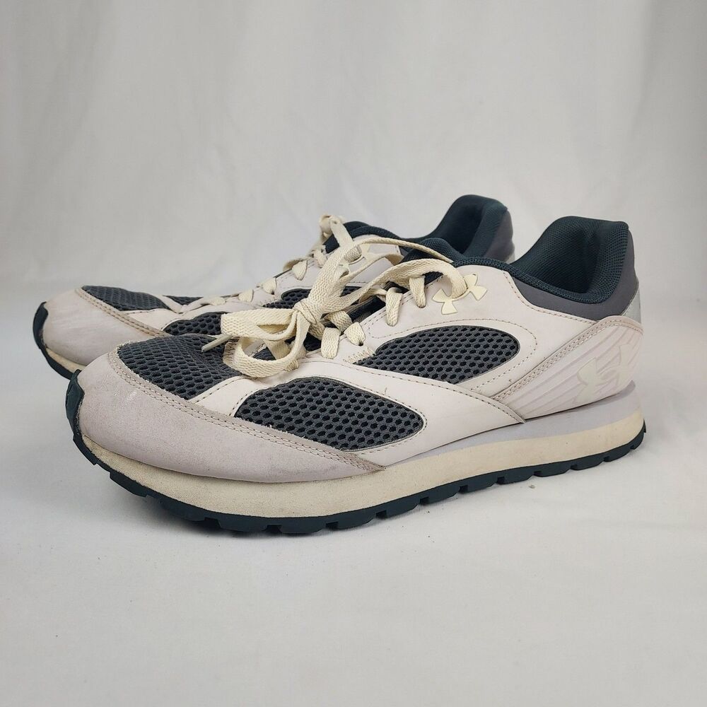 Under Armour Jogger Mens Running Shoes Size 11 Gray White Mesh 3028387